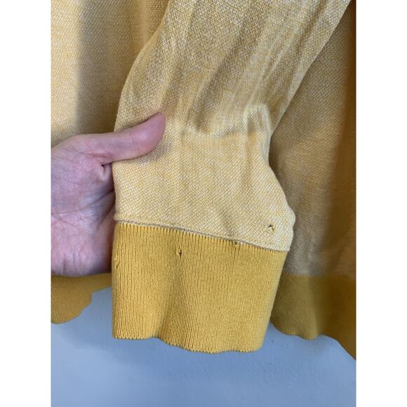 Bugatchi Vomo Men’s Sweater 75% Silk 15% Cotton 10% Cashmere Pullover Yellow XXL - Picture 3 of 10